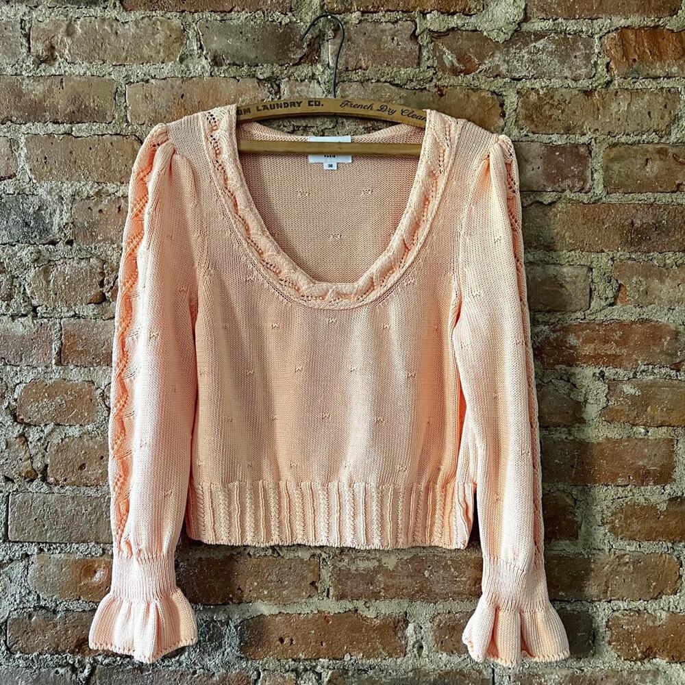 Rouje lila sweater in peach small